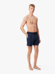 Mid Length Monochrome Swim Trunks