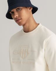 Gant Tonal Archive Shield Crewneck Sweatshirt