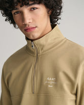 Gant Logo Script Jersey Half-Zip