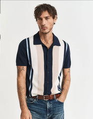 Gant Color Blocked Cotton Polo Shirt