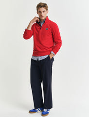 Contrast Half-Zip Sweatshirt