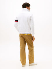 Tommy Hilfiger Quarter-Zip Embossed Logo Jumper