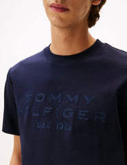 Tommy Hilfiger Logo Appliqué Interlock Knit T-Shirt