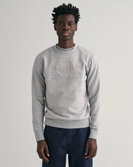 Tonal Shield Crew Neck Sweatshirt