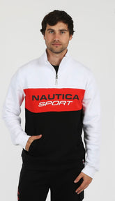 NAUTICA SPORT ADDISON 1/4 ZIP SWEATER
