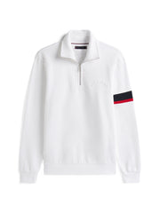 Tommy Hilfiger Quarter-Zip Embossed Logo Jumper
