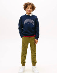 Tommy Hilfiger Varsity Logo Print Crew Neck Sweatshirt