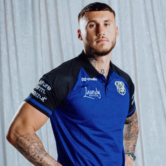 2026 BULLDOGS MENS BLUE MEDIA POLO