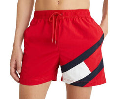 Tommy Hilfiger Flag Drawstring Mid Length Slim Fit Swim Shorts