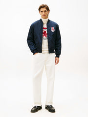 TOMMY HILFIGER BACK LOGO WATER REPELLENT BOMBER JACKET