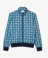 Robert George Jacquard Motif Zipped Sweatshirt