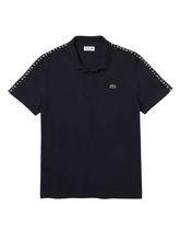 Lacoste Tape Light Knit Polo Navy Blue