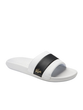 Lacoste Mens Croco Slide White/Black