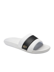 Lacoste Mens Croco Slide White/Black