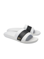 Lacoste Mens Croco Slide White/Black