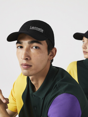 Lacoste L!Ve Wording Twill Cap Black
