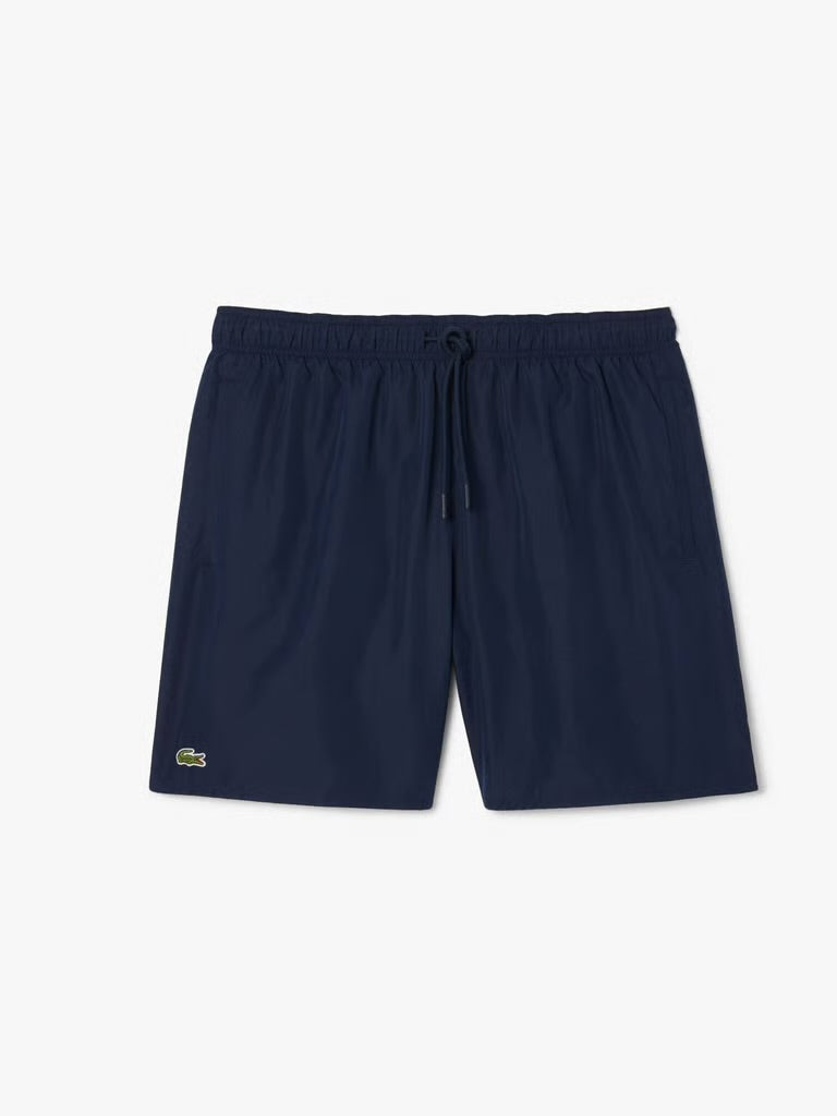 Mid Length Monochrome Swim Trunks