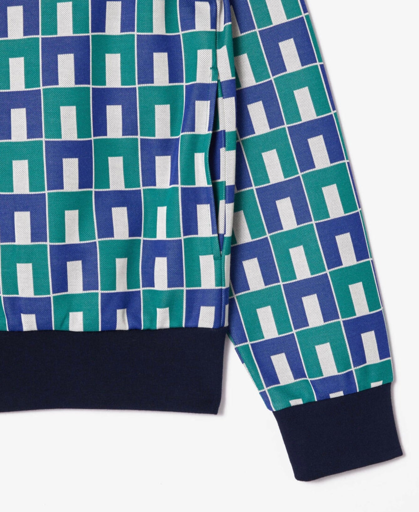 Robert George Jacquard Motif Zipped Sweatshirt