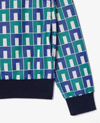 Robert George Jacquard Motif Zipped Sweatshirt