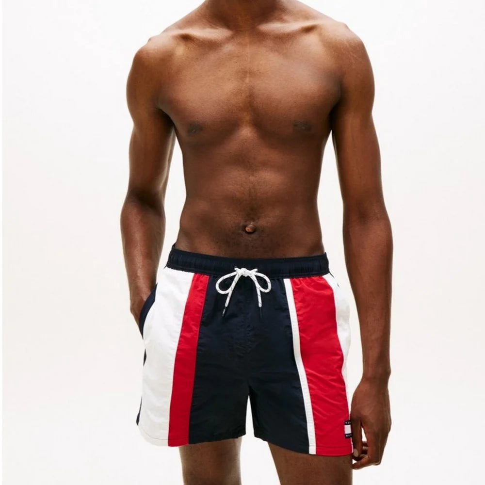 Tommy Hilfiger Heritage Colour Block Mid-Length Swim Shorts