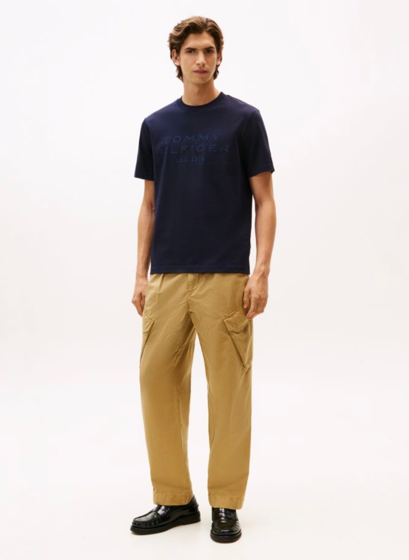 Tommy Hilfiger Logo Appliqué Interlock Knit T-Shirt