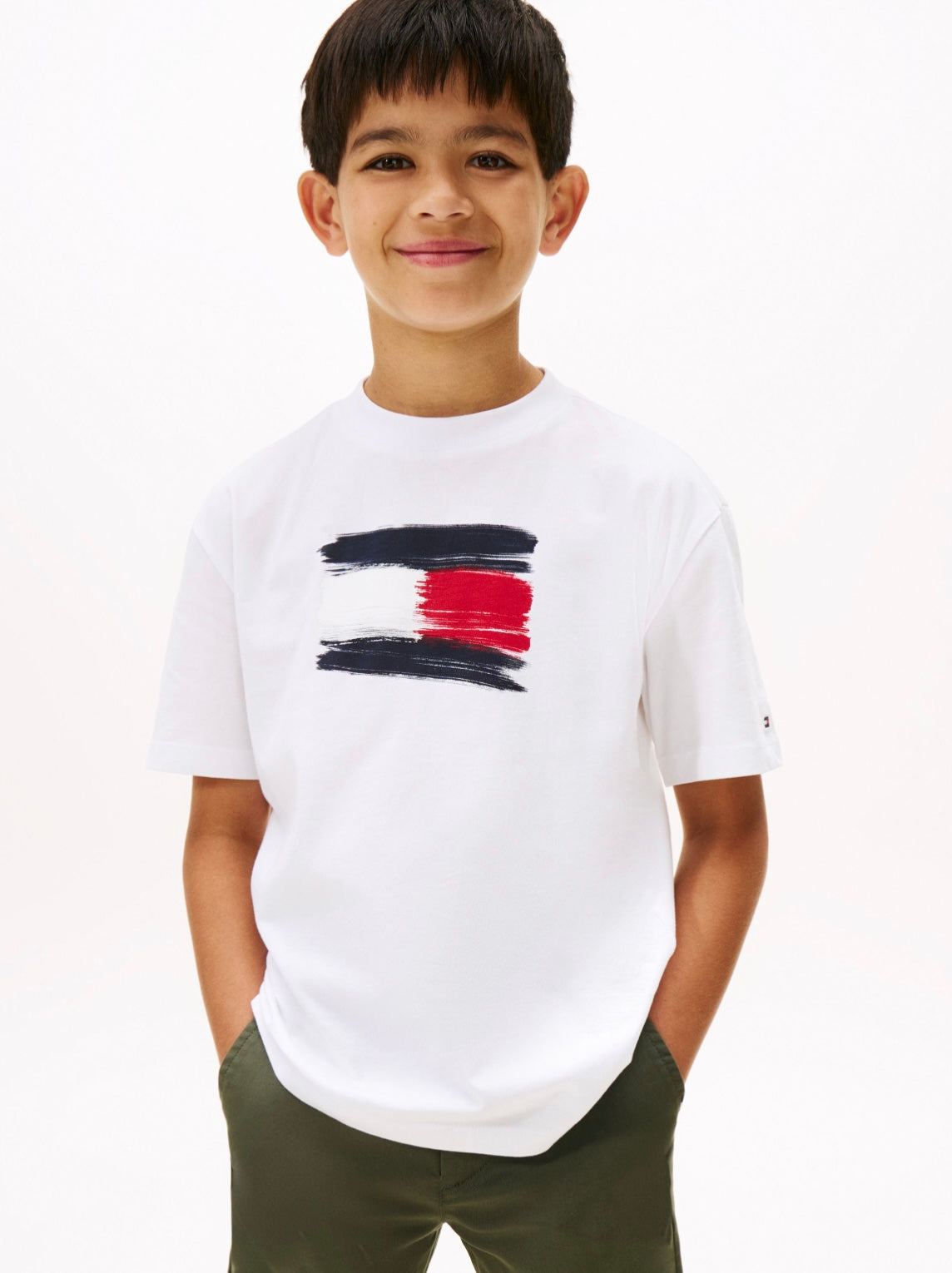 Tommy Hilfiger Hilfiger Flag Crew Neck T-Shirt