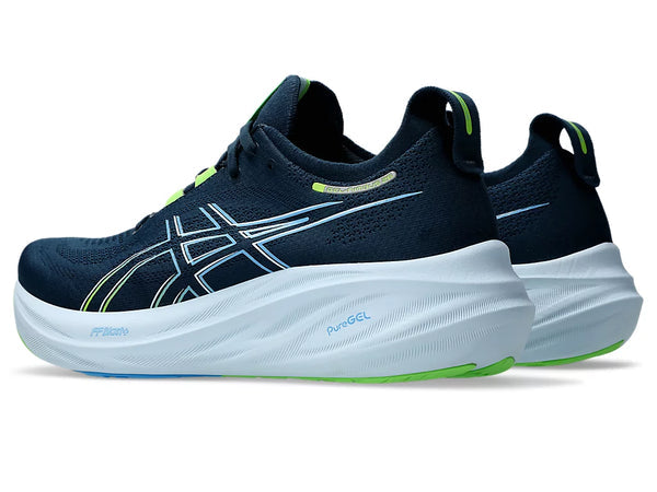 Asics Mens Gel-Nimbus 26 (French Blue/Electric Lime