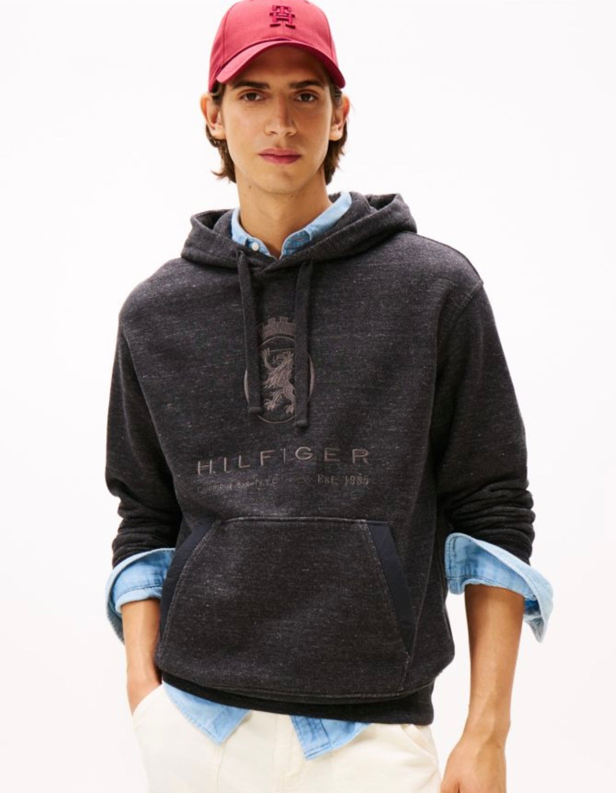 Tommy Hilfiger Varsity Crest Relaxed Fleece Hoody