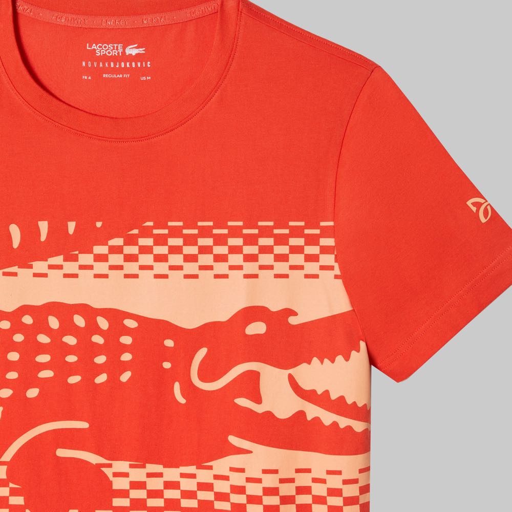 Lacoste Novak Djokovic Big Croc T-Shirt