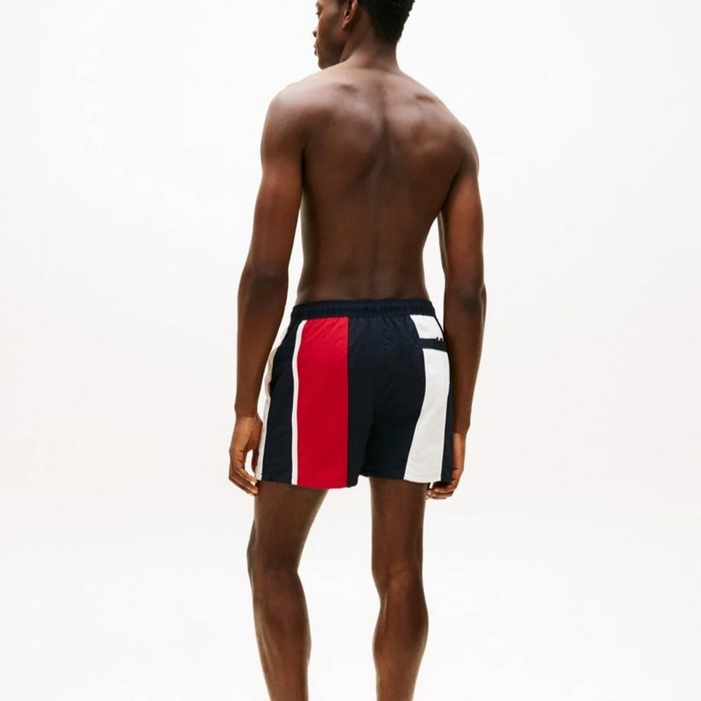 Tommy Hilfiger Heritage Colour Block Mid-Length Swim Shorts