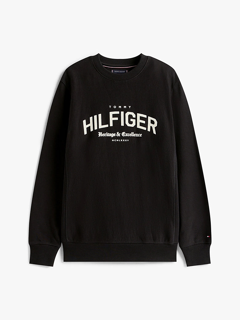 Tommy Hilfiger Arch Logo Terry Crew Neck Sweatshirt