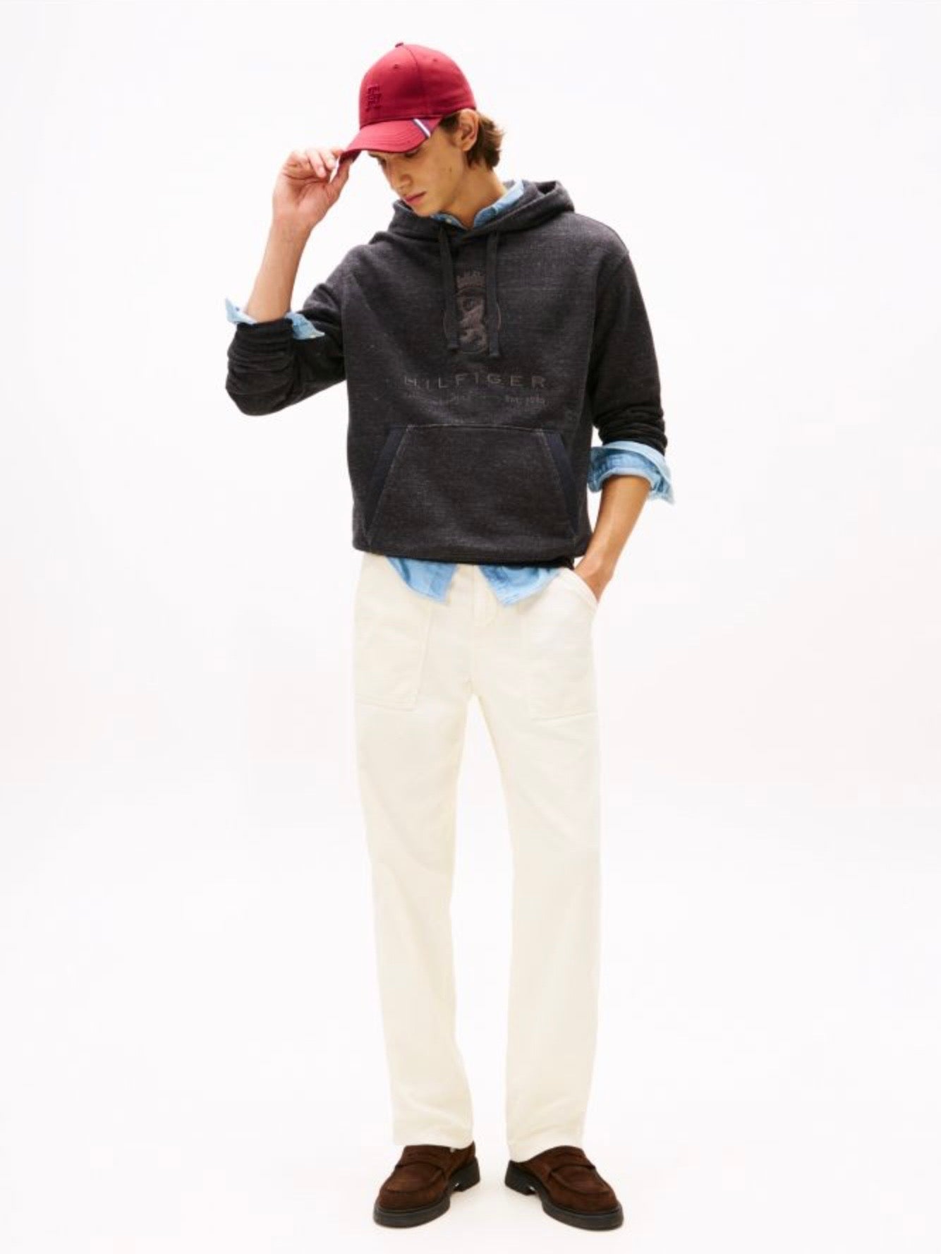 Tommy Hilfiger Varsity Crest Relaxed Fleece Hoody