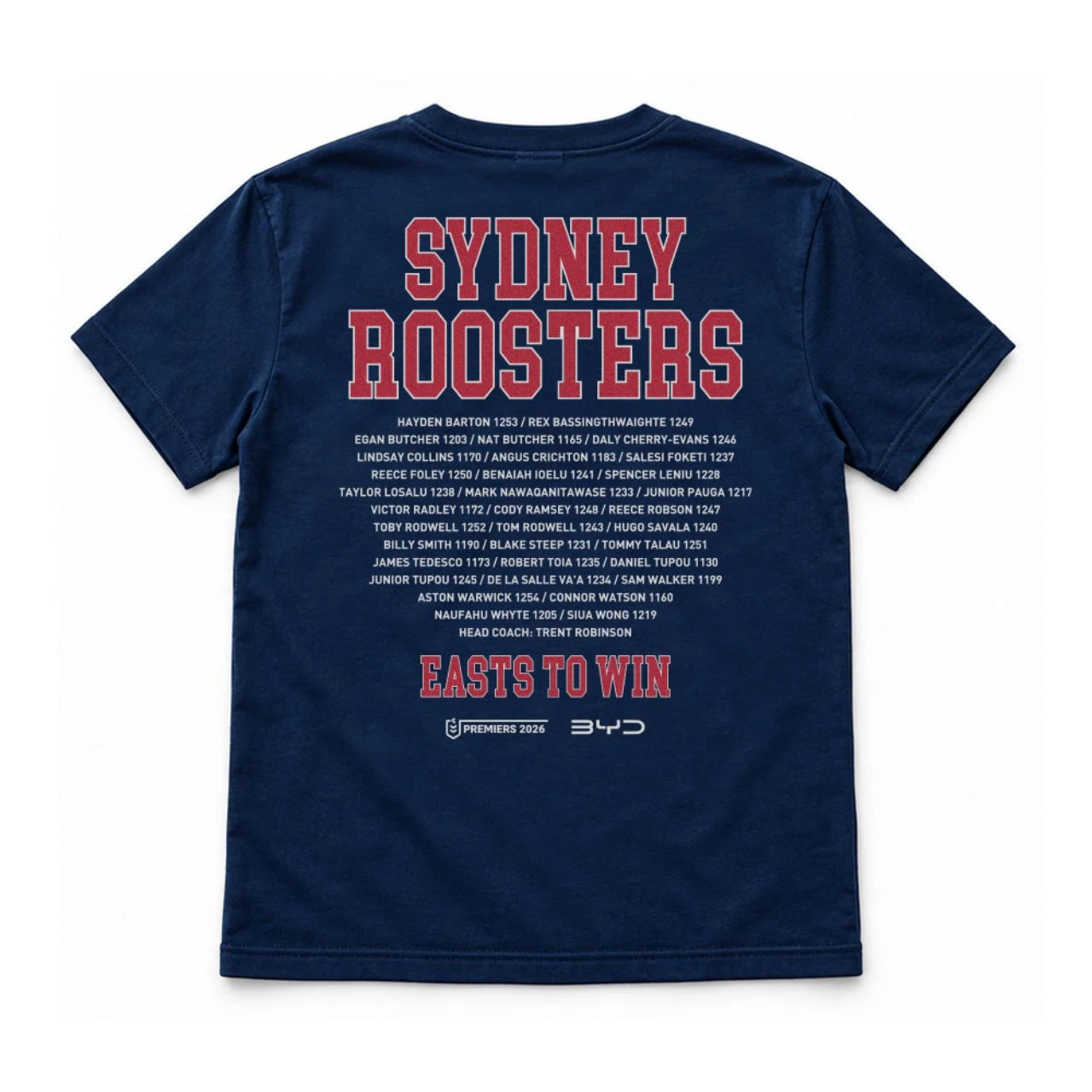 “PRE-ORDER NOW” Sydney Roosters 2026 Adidas Adults Premiers Tee