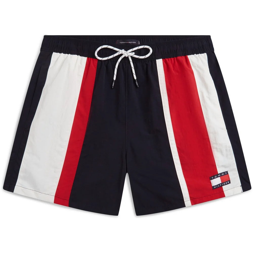 Tommy Hilfiger Heritage Colour Block Mid-Length Swim Shorts