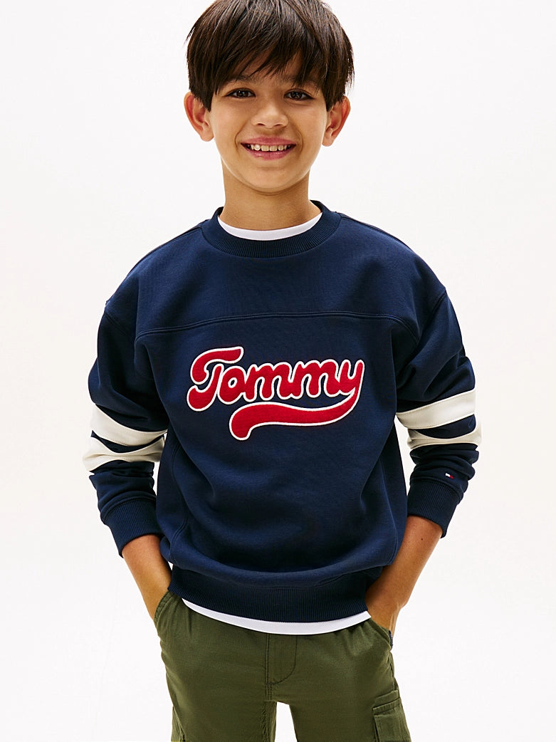TH Varsity Back Logo Colour-Blocked Sweatshirt