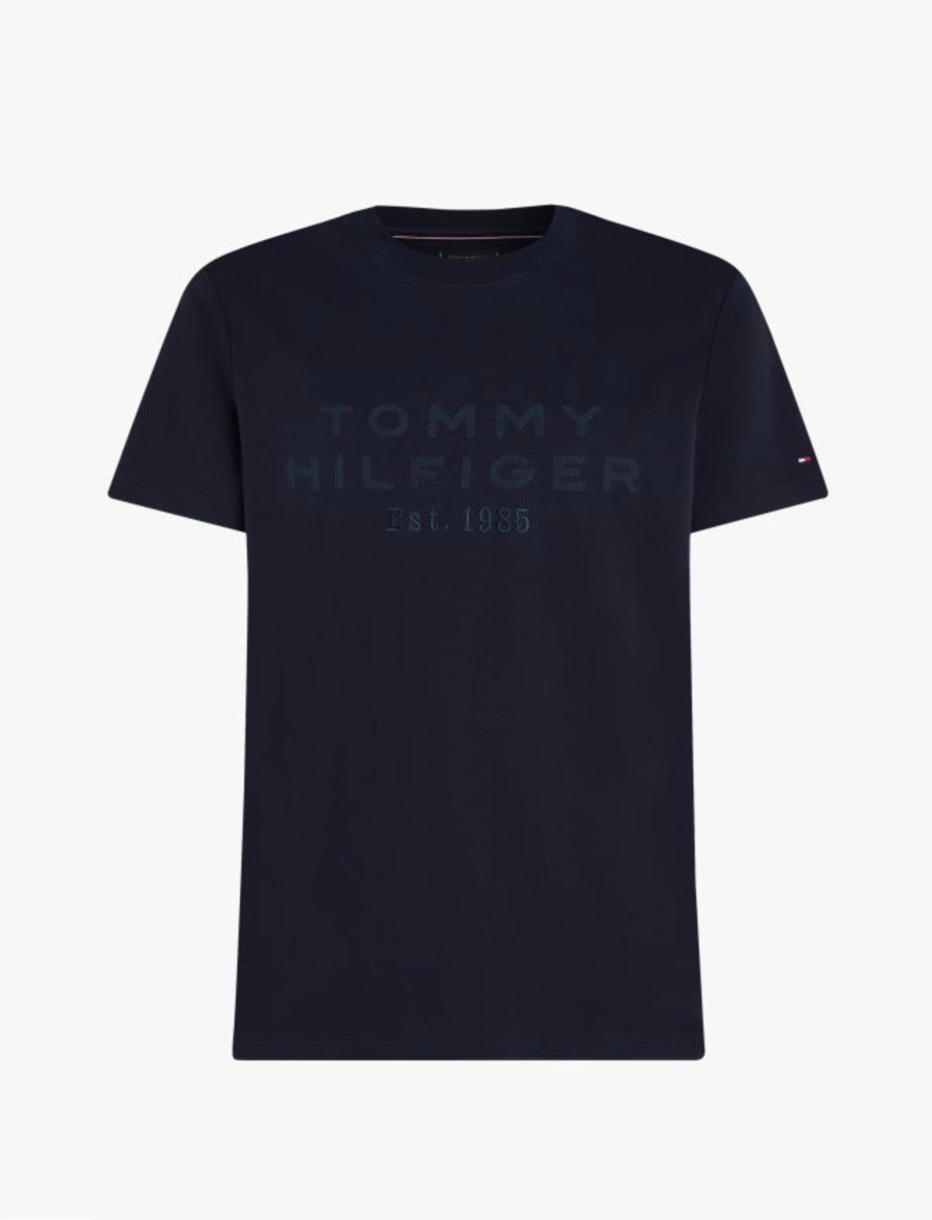 Tommy Hilfiger Logo Appliqué Interlock Knit T-Shirt