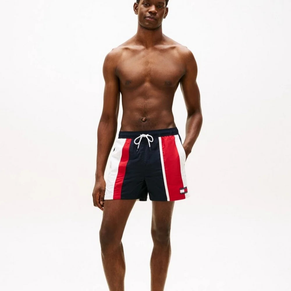 Tommy Hilfiger Heritage Colour Block Mid-Length Swim Shorts