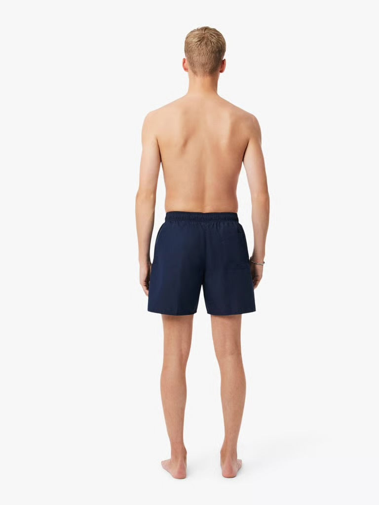 Mid Length Monochrome Swim Trunks