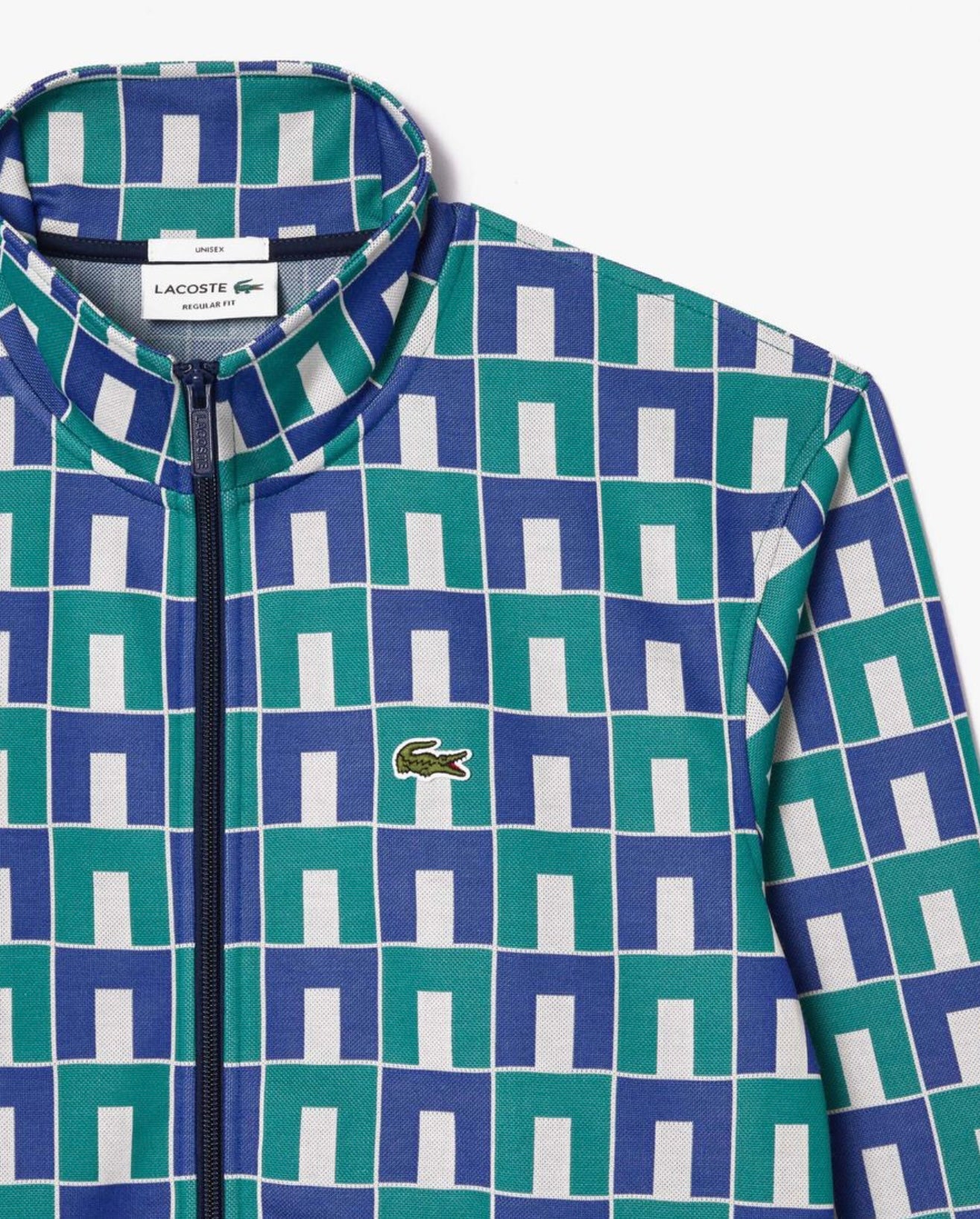 Robert George Jacquard Motif Zipped Sweatshirt