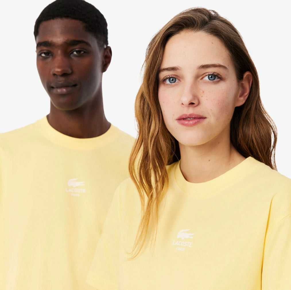 Lacoste Unisex Signature Print Cotton T-shirt