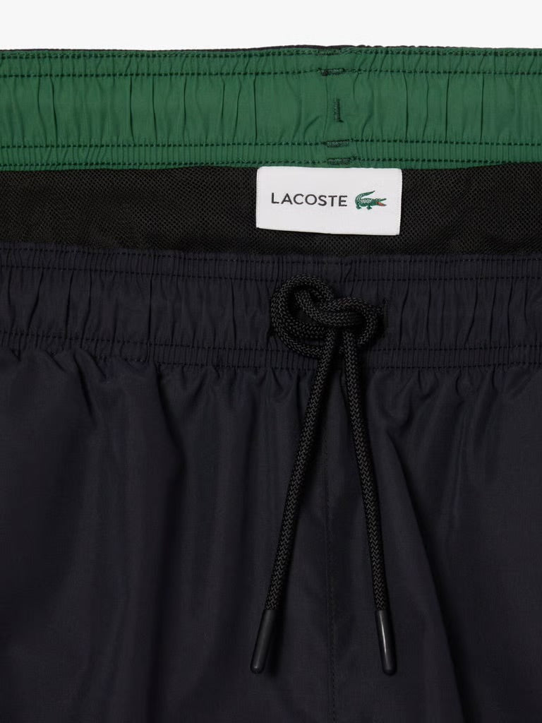 Mid Length Monochrome Swim Trunks
