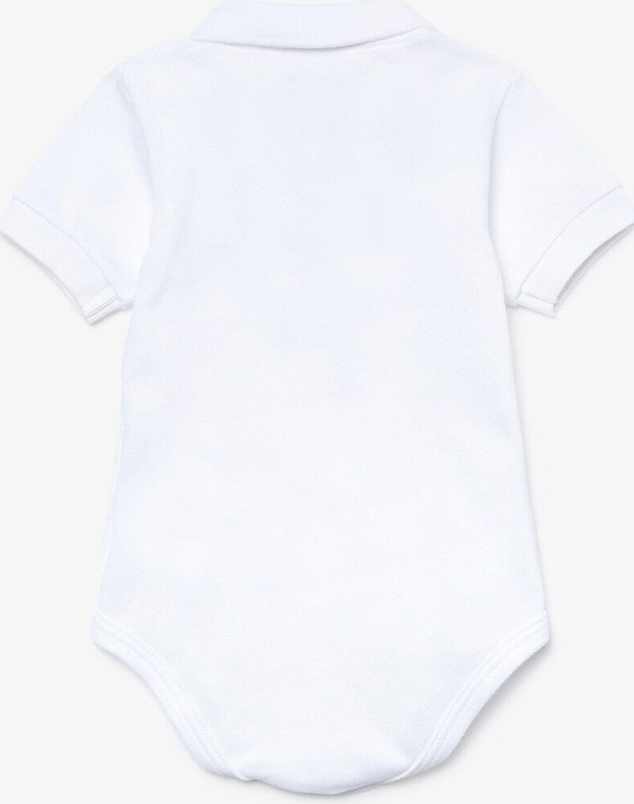 Baby Organic Cotton Piqué Bodysuit In Recycled Cardboard Box Set