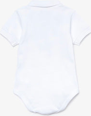 Baby Organic Cotton Piqué Bodysuit In Recycled Cardboard Box Set
