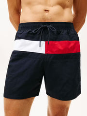 Tommy Hilfiger Flag Mid Length Swim Shorts