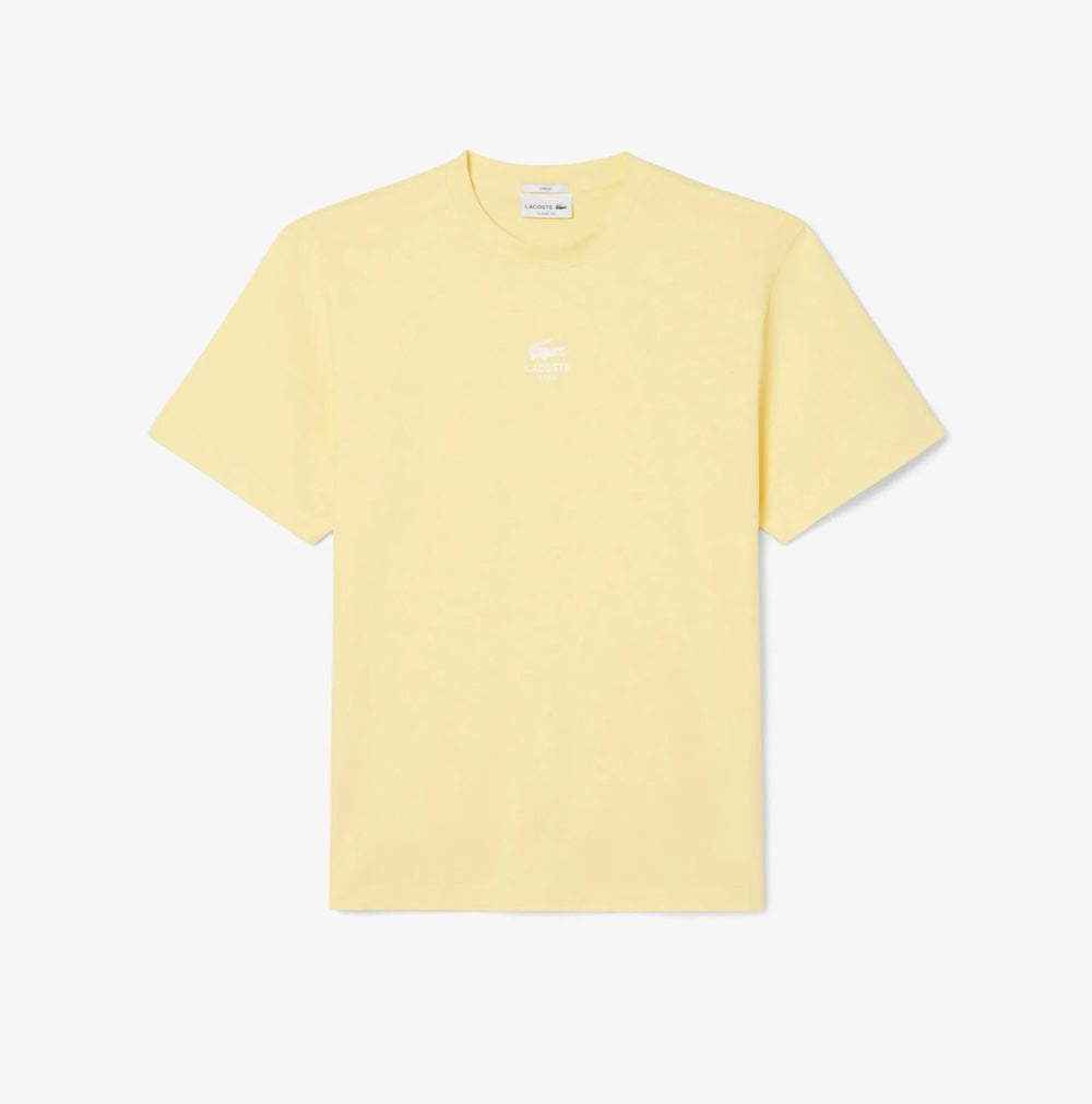 Lacoste Unisex Signature Print Cotton T-shirt