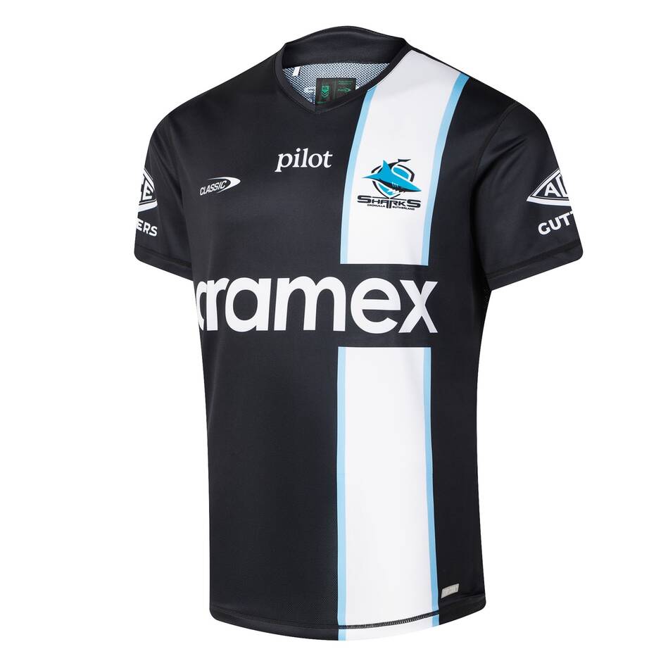 Cronulla Sharks Training Tee 2026 BLK- Mens