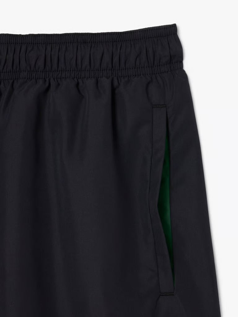 Mid Length Monochrome Swim Trunks