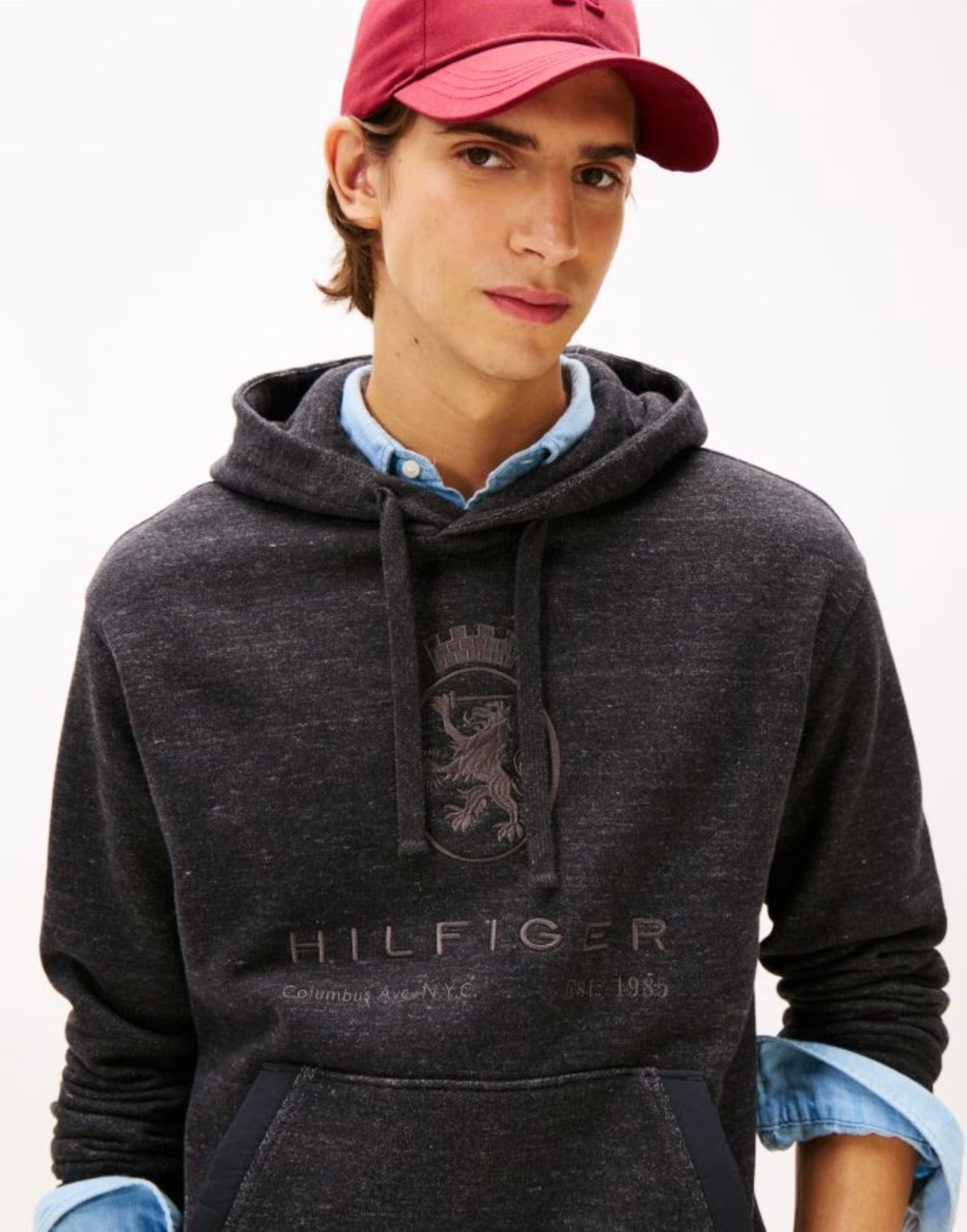 Tommy Hilfiger Varsity Crest Relaxed Fleece Hoody