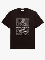 Lacoste Tennis Court Print Cotton T-shirt