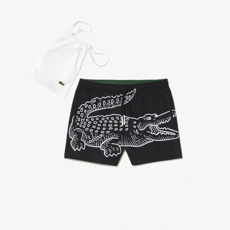 Lacoste best sale swim trunks